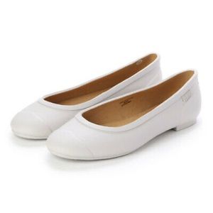 NWOB HUNTER Original Tour all-weather light gray rain rubber ballet flats 8M 8